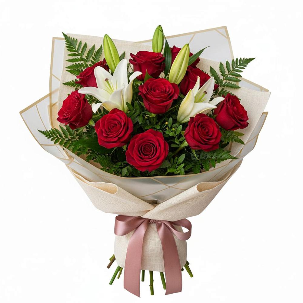 Букет цветов из: Лилии и Розы в Житнево