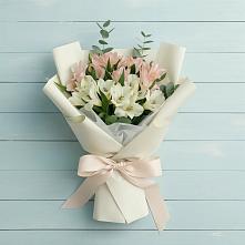 Букет Утренний поцелуй в Житнево Букет цветов из:  Альстромерии в Житнево