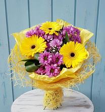 Букет цветов из:  Хризантемы и Герберы в Житнево