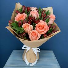 Букет цветов из:  Розы и Альстромерии #REPLACE_PRED# Житнево