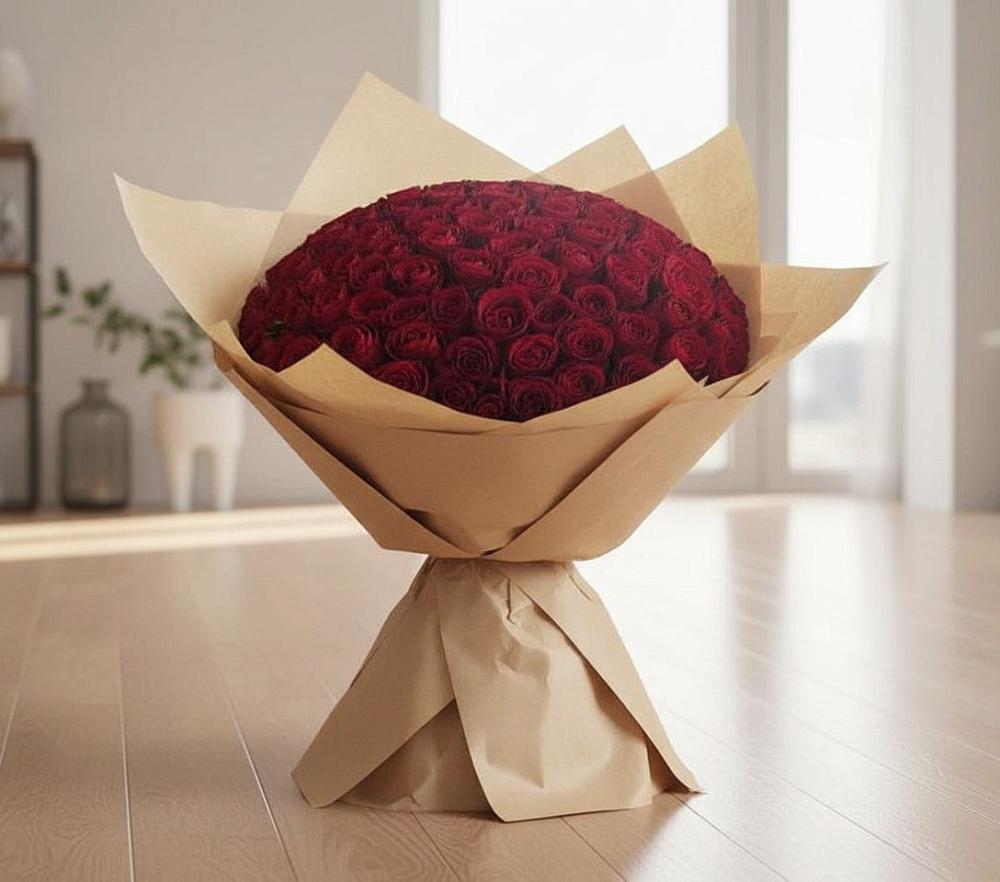 Букет 101 Красная роза в Житнево