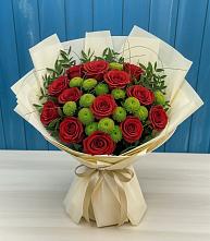 Букет цветов из:  Розы и Хризантемы в Житнево