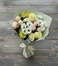 Букет цветов из:  Альстромерии, Розы и Хризантемы в Житнево