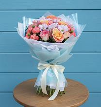 Букет цветов из:  Хризантемы и Розы в Житнево