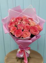 Букет 15 Розовых роз Равель в Житнево